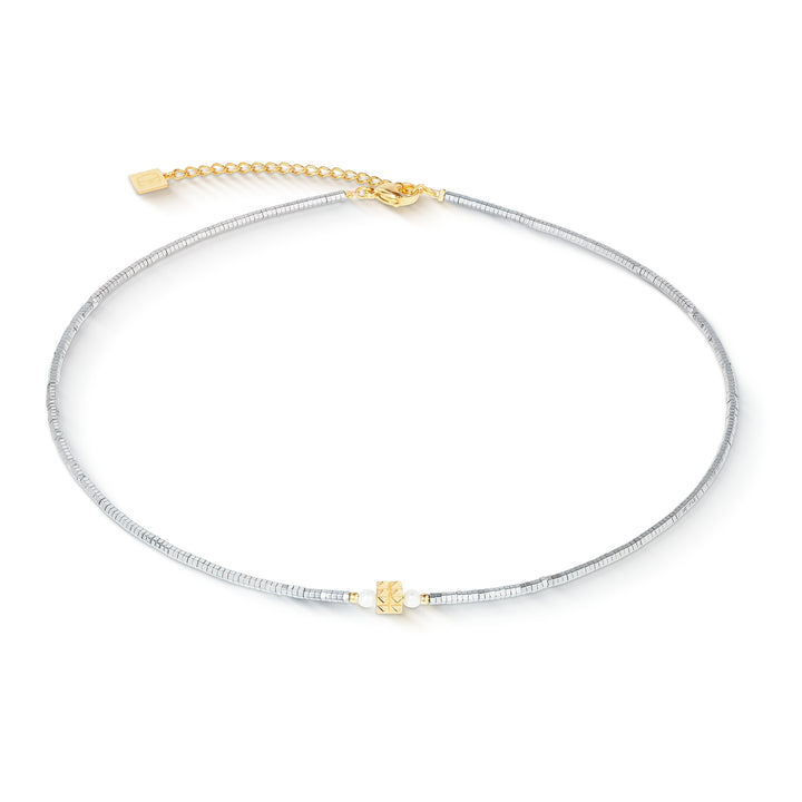 Coeur de Lion Edge & Grace Silver-Gold Necklace