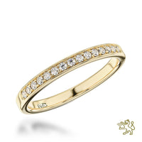 Memoire Classic Bridal 0.15ct Diamond Yellow Gold Ring - Michael Jones Jeweller