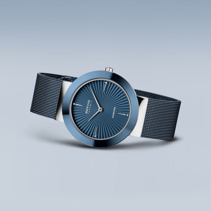 Bering Classic Blue Ceramic Quartz Watch 11435-307