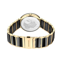 Bering Black Ceramic Gold Plated Quartz Watch 11435-732