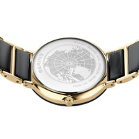 Bering Black Ceramic Gold Plated Quartz Watch 11435-732