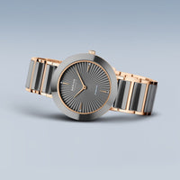 Bering Ceramic Rose Gold Plated Quartz Watch 11435-768