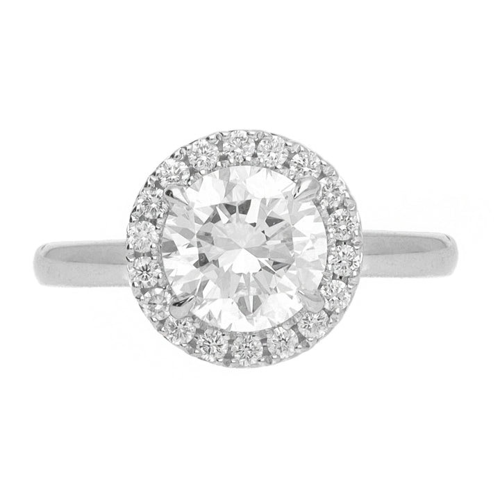 Platinum 1.98ct Laboratory Grown Diamond Cluster Ring