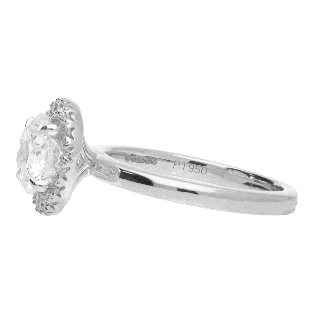 Platinum 1.98ct Laboratory Grown Diamond Cluster Ring - Michael Jones Jeweller