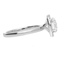 Platinum 1.98ct Laboratory Grown Diamond Cluster Ring