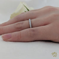 Memoire Classic Bridal 0.15ct Diamond Platinum Ring - Michael Jones Jeweller
