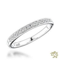 Memoire Classic Bridal 0.15ct Diamond Platinum Ring - Michael Jones Jeweller