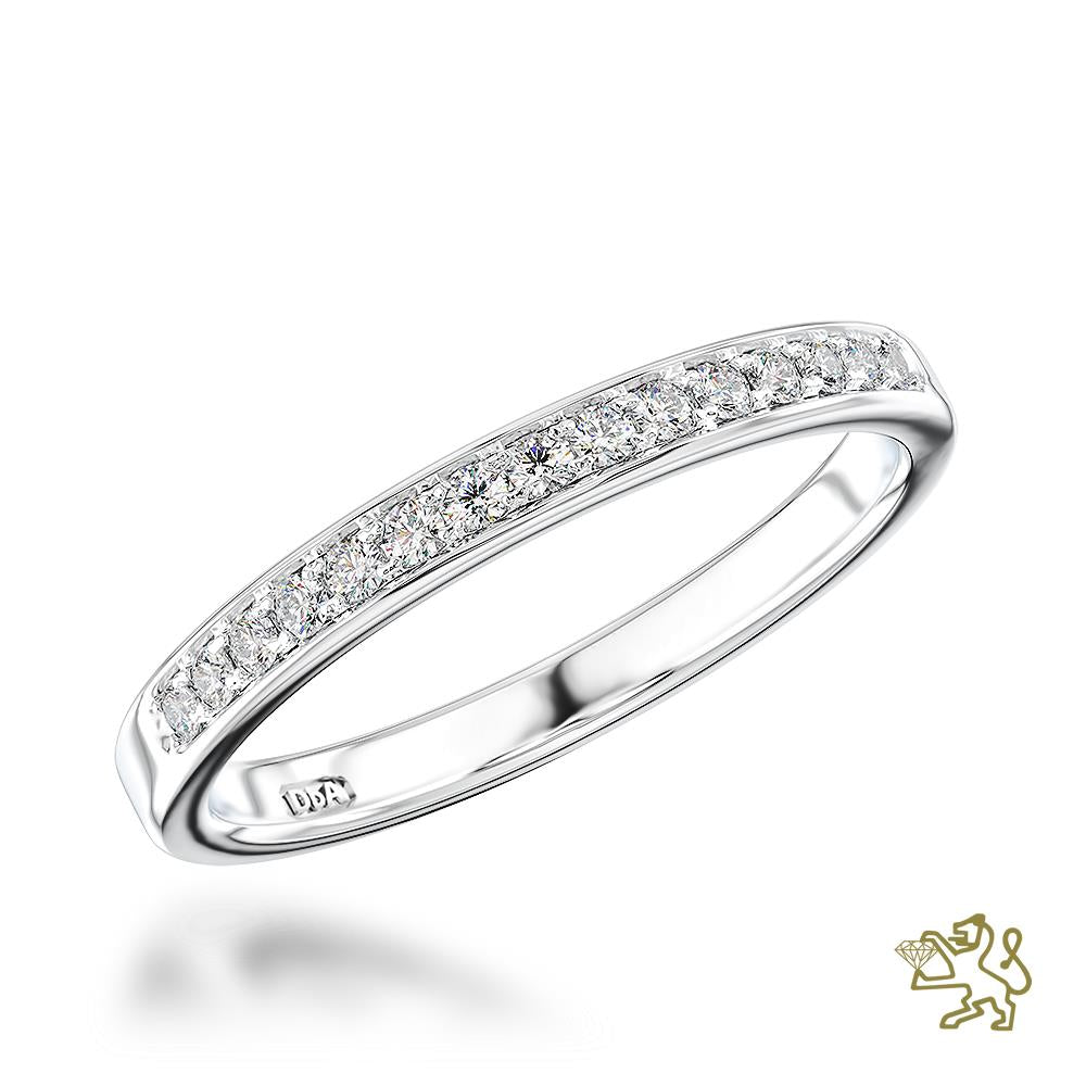 Memoire Classic Bridal 0.15ct Diamond Platinum Ring - Michael Jones Jeweller