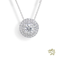 Bonaire 0.40ct D SI1 Diamond White Gold Pendant - Michael Jones Jeweller
