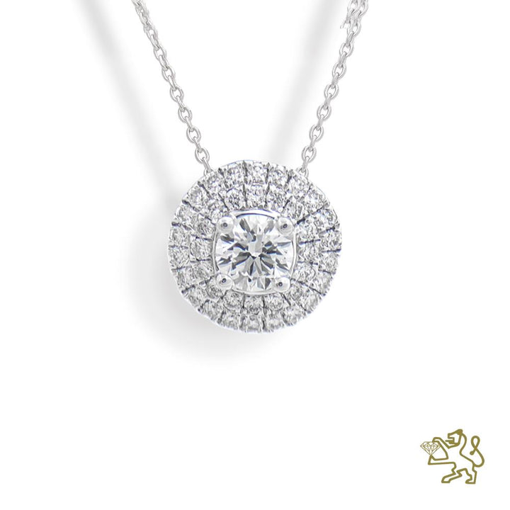 Bonaire 0.40ct D SI1 Diamond White Gold Pendant - Michael Jones Jeweller