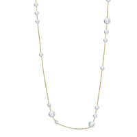 Multi Disc and Chain 9ct Yellow and White Gold Necklace - Michael Jones Jeweller