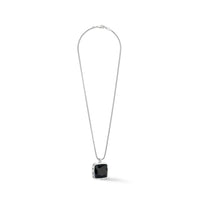 Coeur de Lion Amulet Spikes Square Onyx Silver-Black Pendant