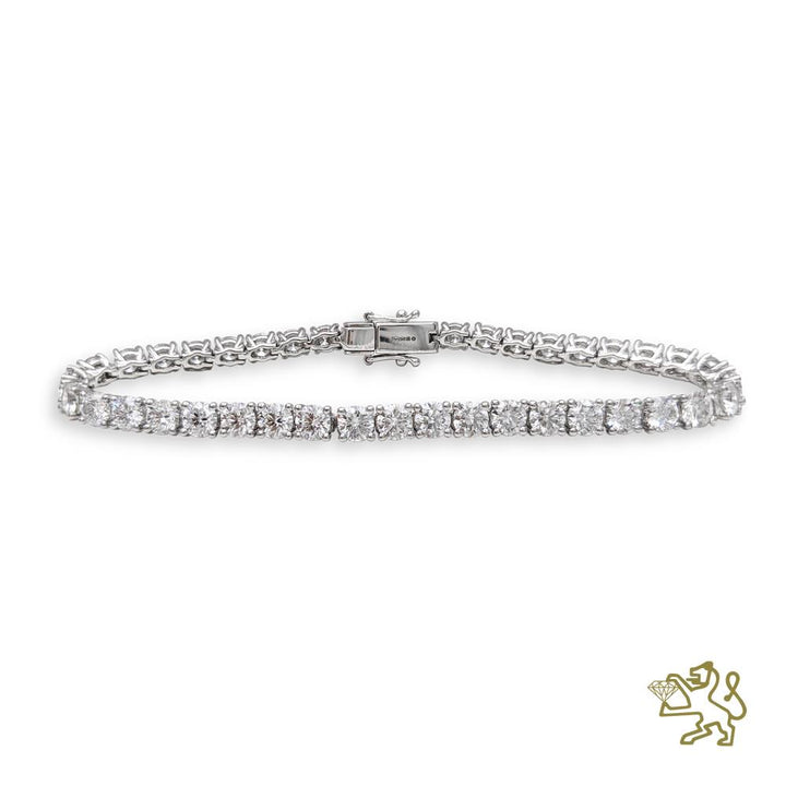 Classic 18W 8.70ct Diamond White Gold Bracelet - Michael Jones Jeweller