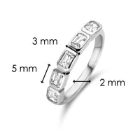 Ti Sento Octagonal Stone Multi Ring - Michael Jones Jeweller