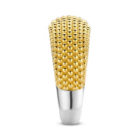 Ti Sento Yellow Gold Plated Wide Bubble Ring - Michael Jones Jeweller