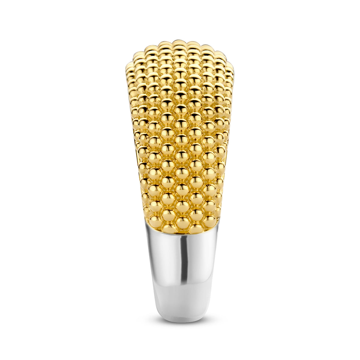 Ti Sento Yellow Gold Plated Wide Bubble Ring - Michael Jones Jeweller