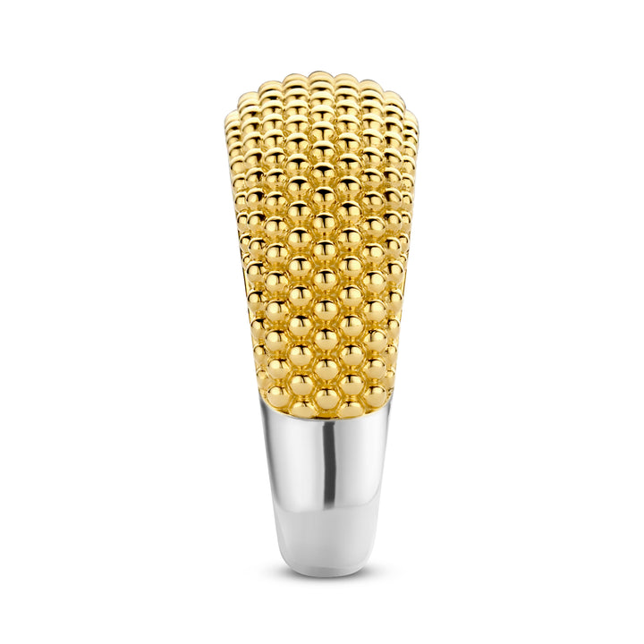 Ti Sento Yellow Gold Plated Wide Bubble Ring 12277SY (56)