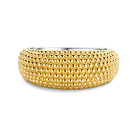 Ti Sento Yellow Gold Plated Wide Bubble Ring - Michael Jones Jeweller
