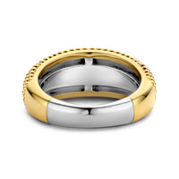 Ti Sento Yellow Gold Plated Wide Bubble Ring - Michael Jones Jeweller