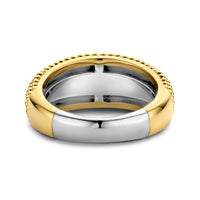 Ti Sento Yellow Gold Plated Wide Bubble Ring - Michael Jones Jeweller
