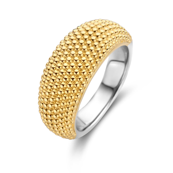 Ti Sento Yellow Gold Plated Wide Bubble Ring 12277SY (56)