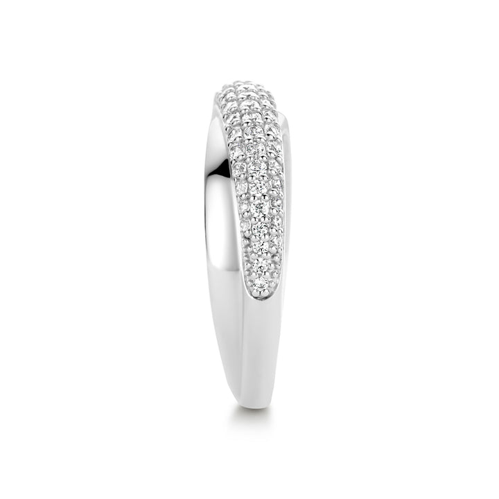 Ti Sento Cubic Zirconia Two Strand Ring - Michael Jones Jeweller