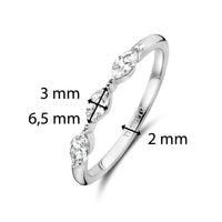 Ti Sento Marquise Cubic Zirconia Ring 12297ZI (56) - Michael Jones Jeweller