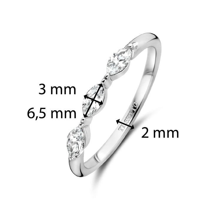 Ti Sento Marquise Cubic Zirconia Ring 12297ZI (56) - Michael Jones Jeweller