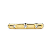Ti Sento Yellow Gold Plated Cubic Zirconia Ring - Michael Jones Jeweller