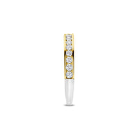 Ti Sento Yellow Gold Plated Cubic Zirconia Half Eternity Ring - Michael Jones Jeweller
