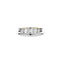 Ti Sento Yellow Gold Plated Cubic Zirconia Seven Stone Ring - Michael Jones Jeweller