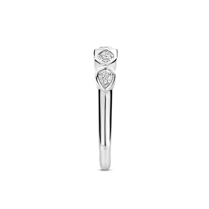 Ti Sento Cubic Zirconia Multi Shape Ring 12362ZI (54)