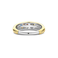 Ti Sento Yellow Gold Plated Multicoloured Cubic Zirconia Scatter Ring 12363MC (56) - Michael Jones Jeweller