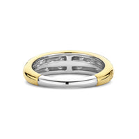 Ti Sento Yellow Gold Plated Cubic Zirconia Scatter Ring 12363ZY (54) - Michael Jones Jeweller