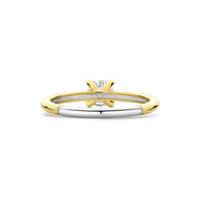Ti Sento Yellow Gold Plated Cubic Zirconia Solitaire Ring 12367ZY (56) - Michael Jones Jeweller