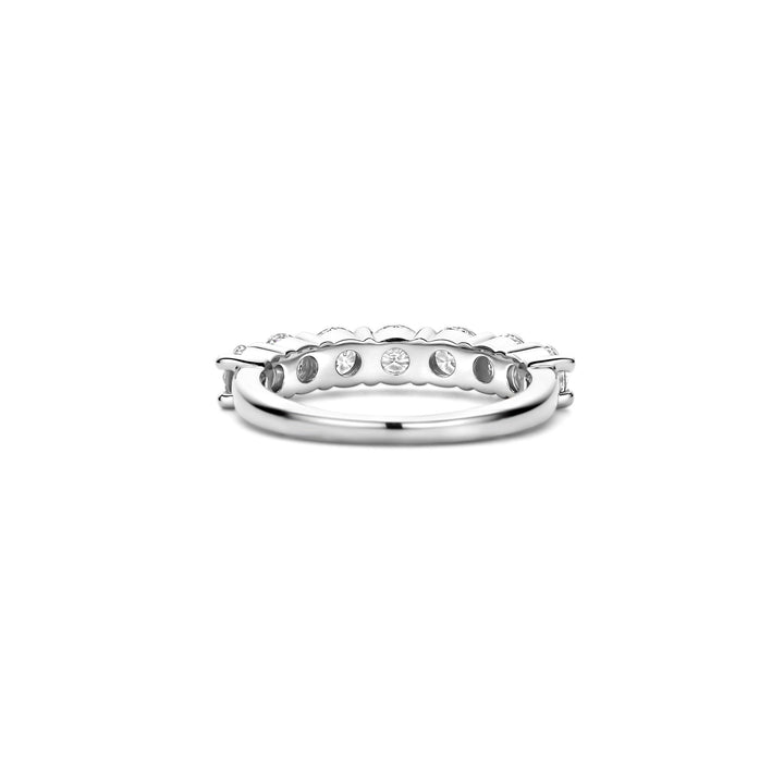 Ti Sento Cubic Zirconia Half Eternity Ring 12380ZI (56) - Michael Jones Jeweller