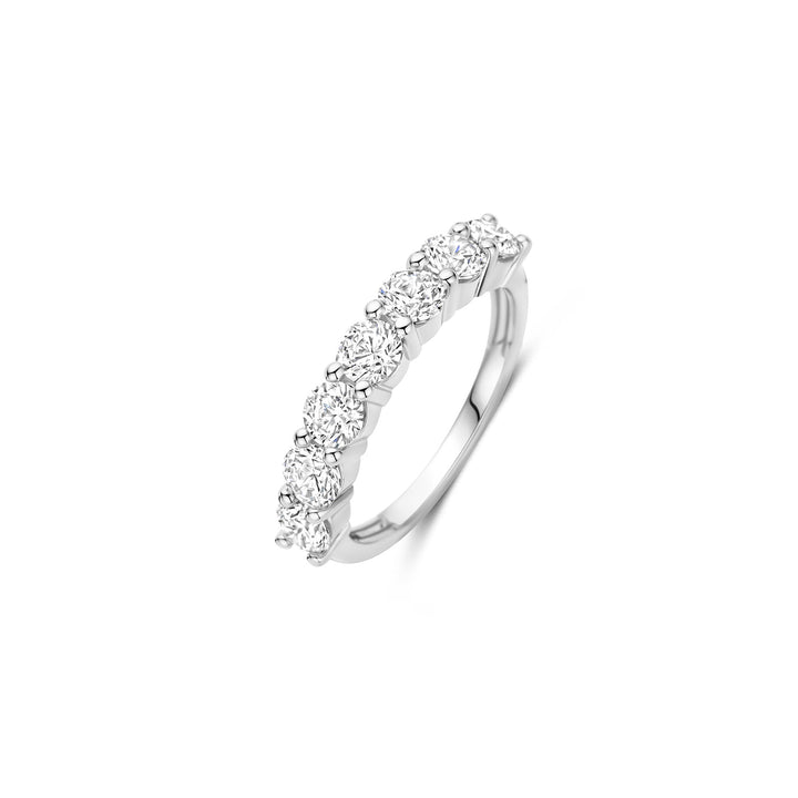 Ti Sento Cubic Zirconia Half Eternity Ring 12380ZI (56) - Michael Jones Jeweller