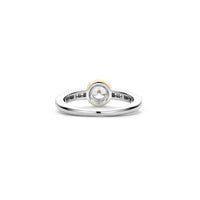 Ti Sento Yellow Gold Plated Cubic Zirconia Ring 12390ZY (54)