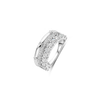 Ti Sento Cubic Zirconia Multi Row Ring 12397ZI (58) - Michael Jones Jeweller
