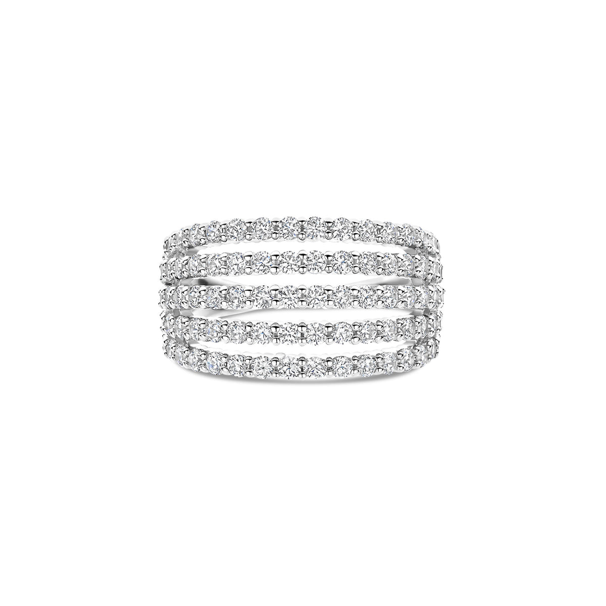 Ti Sento Cubic Zirconia Stardust Ring 12425ZI (58) - Michael Jones Jeweller