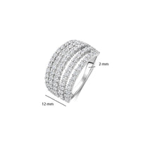Ti Sento Cubic Zirconia Stardust Ring 12425ZI (58)