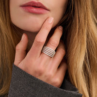 Ti Sento Cubic Zirconia Stardust Ring 12425ZI (58)