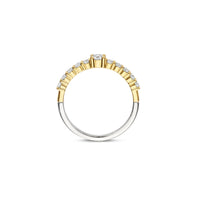 Ti Sento Yellow Gold Plated Cubic Zirconia Tennis Ring 12429ZY (52)