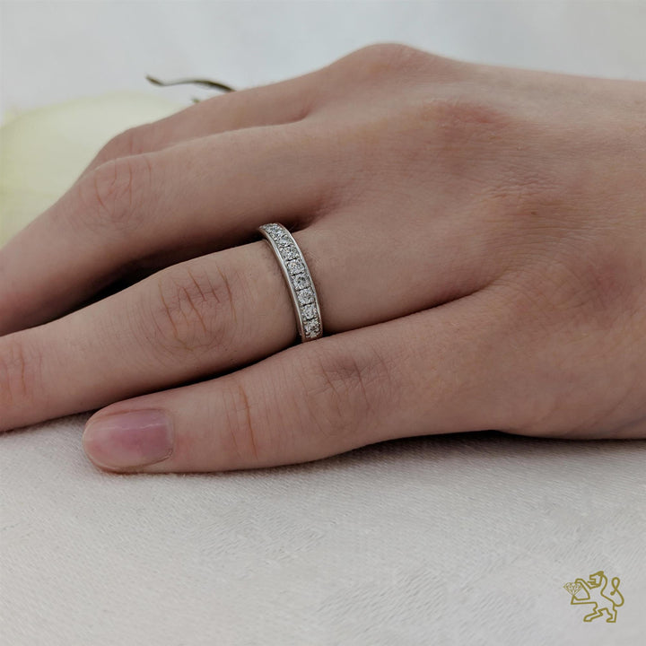 Memoire Classic Bridal 0.43ct Diamond Platinum Ring