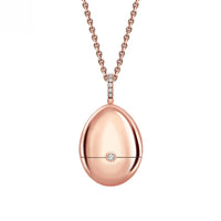 Fabergé Heritage Surprise Frog Pendant 18ct Rose Gold & Green Lacquer