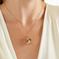 Fabergé Heritage Surprise Frog Pendant 18ct Rose Gold & Green Lacquer