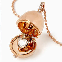 Fabergé Heritage Surprise Diamond Heart Pendant  18ct Rose Gold - Michael Jones Jeweller