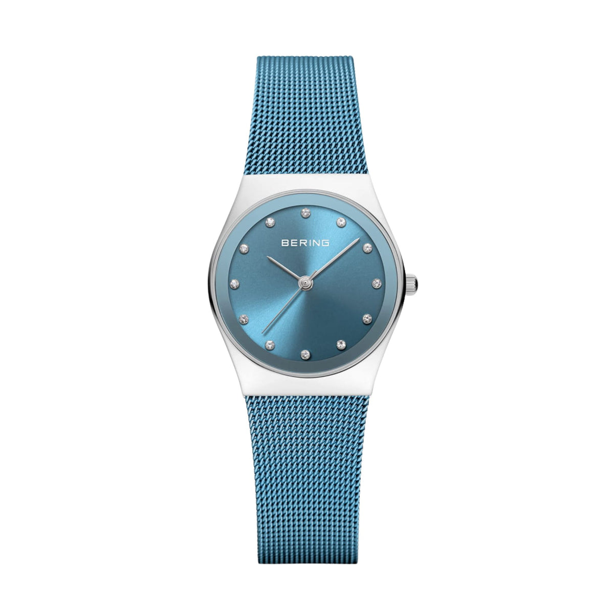 Bering Classic Polished Blue Crystal Quartz Watch 12927-308 - Michael Jones Jeweller