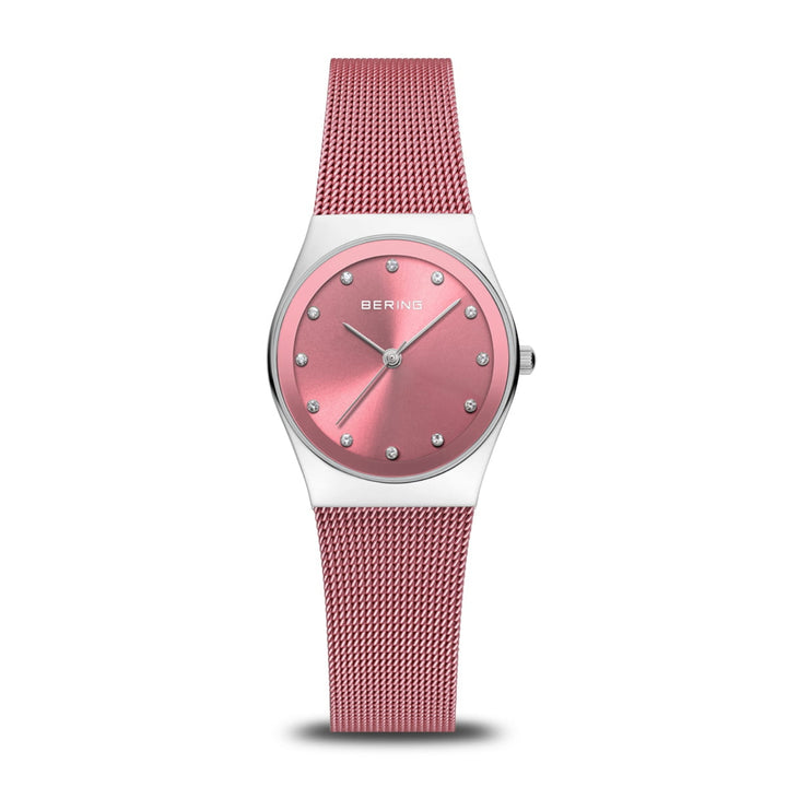 Bering Classic Polished Pink Quartz Watch 12927-989