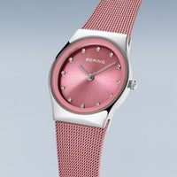 Bering Classic Polished Pink Quartz Watch 12927-989